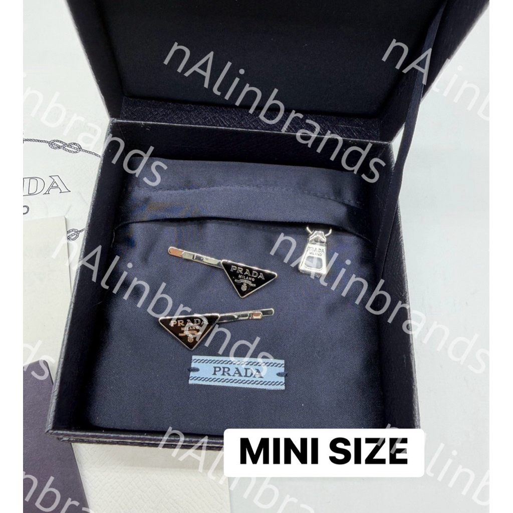 🇹🇭พร้อมส่ง 💯New100% PRADA HAIR CLIP MINI SIZE