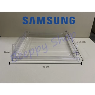 ถาดใต้ช่องฟรีซและฝาปิด ถาดใต้ช่องฟรีส Samsung รุ่น RT20HAR1/RT20F/RT22F/RT25F ถาดแช่เนื้อ ถาดใต้ช่องแข็ง ของแท้