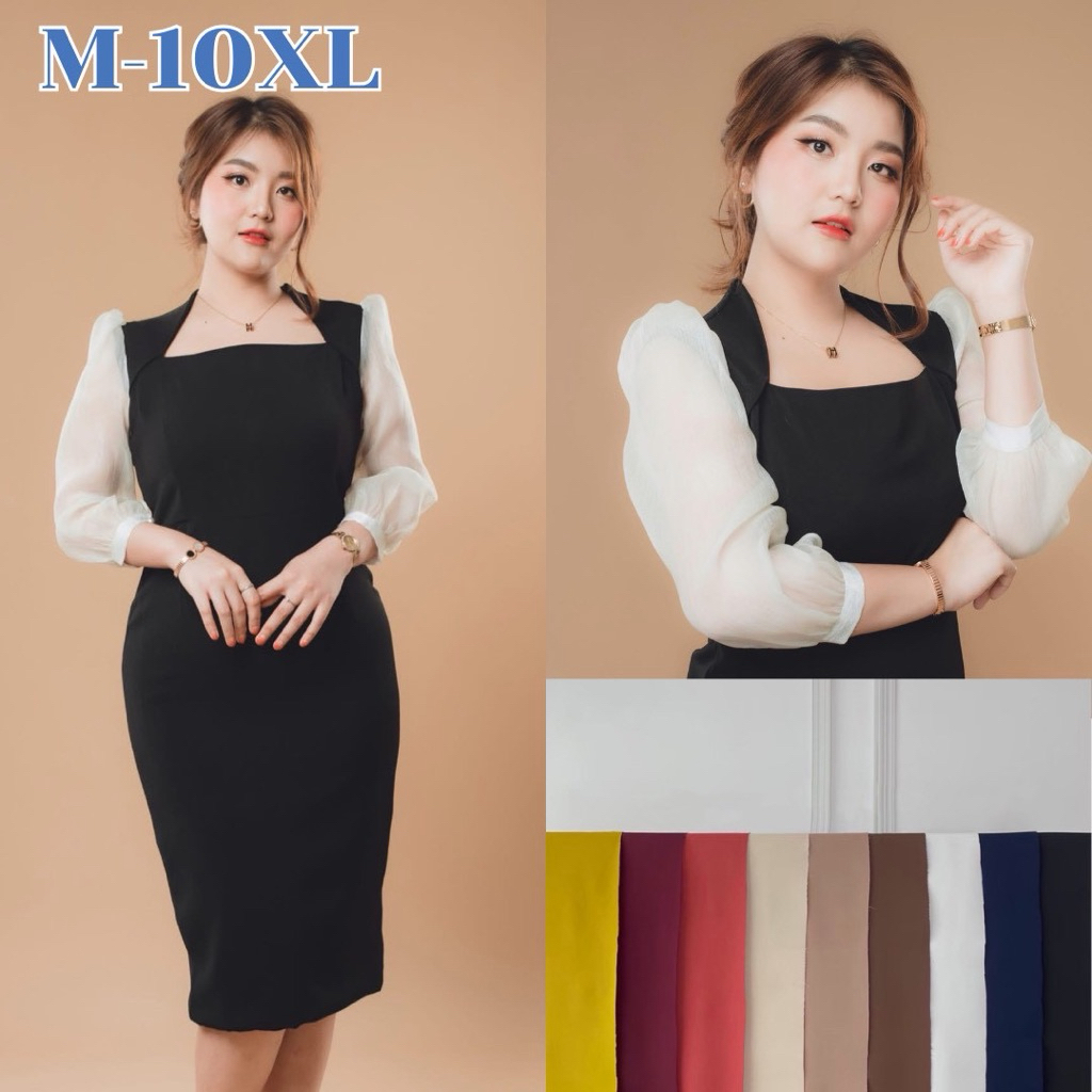 Ordy เดรสโกงหุ่น สาวอวบใส่แล้วผอมมาก (M-10XL) รุ่น ordy