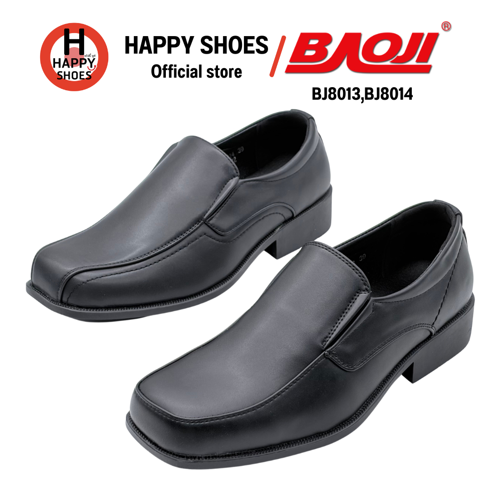BAOJI บาโอจิ BJ8013 BJ8014 รองเท้าคัทชู สำหรับผู้ชาย เบอร์ 39-46 หนังนุ่ม สวมใส่สบายเท้า