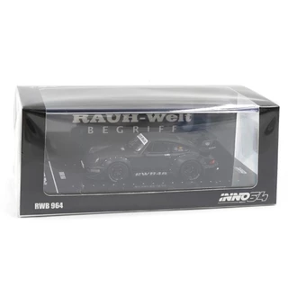 IN64-RWB964-BM - RWB 964 BLACK MATT DIECAST SCALE MODEL CAR