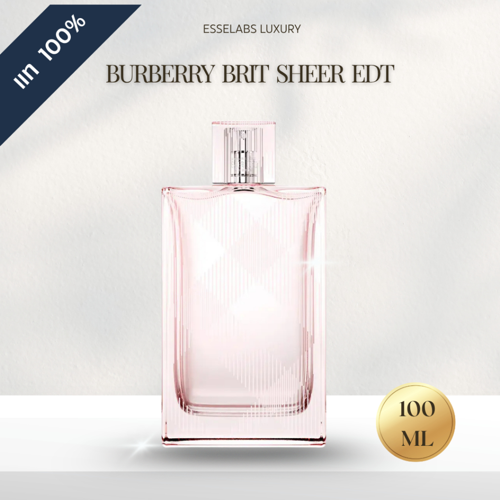 BUBERRY BRIT SHEER EDT 100ML - กล่องซีล แท้ ช็อปสิงคโปร์