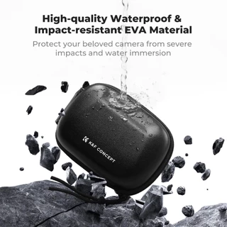K&F CONCEPT กระเป๋ากล้อง กระเป๋าพกพา EVA Protective Case กันกระแทก สําหรับ Osmo Action Insta360 G0
