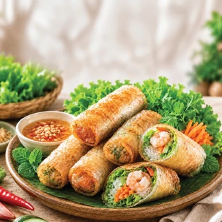 แผ่นแป้งเวี่ยดนามสี่เหลี่ยม ขนาด 22x22 ซม. 100 กรัม อย่างดี แผ่นแป้งสลัดโรล แหนทเนือง ตราต้นตะวัน