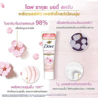 Dove Body Scrub แบบหลอดขนาด 50 กรัม