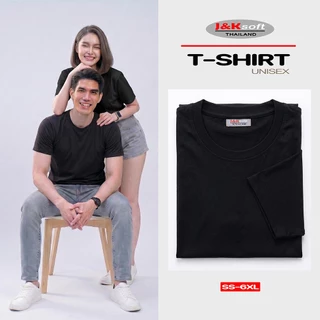 เสื้อคอกลม เสื้อยืด หลากสี SS-6XL เกรดพรีเมี่ยม ใส่สบาย ไม่ต้องรีด Unisex ใส่ได้ทั้งหญิง-ชาย J&K Soft