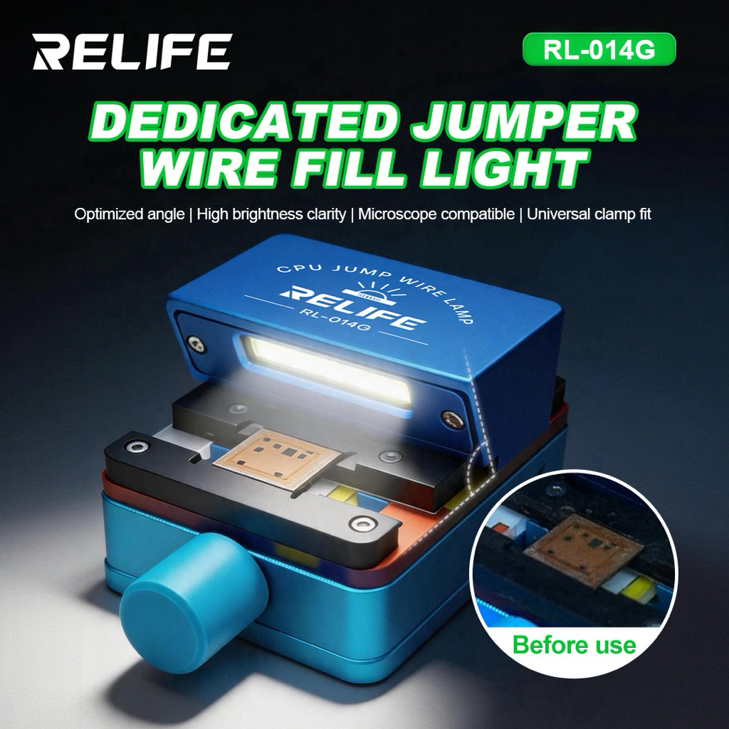 R RELIFE RL-014G (ไฟอย่างเดียว) โทรศัพท์มือถือ CPU ชิปบินสายซ่อมแสงเติมแสง