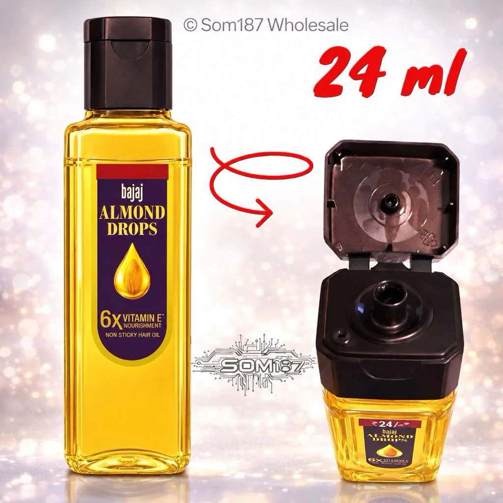 Bajaj Almond Drops น้ำมันใส่ผม บำรุงผม ขายดีอันดับ 1 ในอินเดีย ขนาด 24ม.ล.