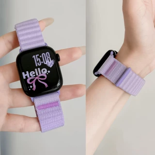 พร้อมส่ง สายผ้า Nylon ขนนุ่น ใช้ได้กับ Smart Watch 11 10 9 8 7 6 5 4 3 2 1 Se Ultra CD5GPro AI11 H26mini CO10mini WS11