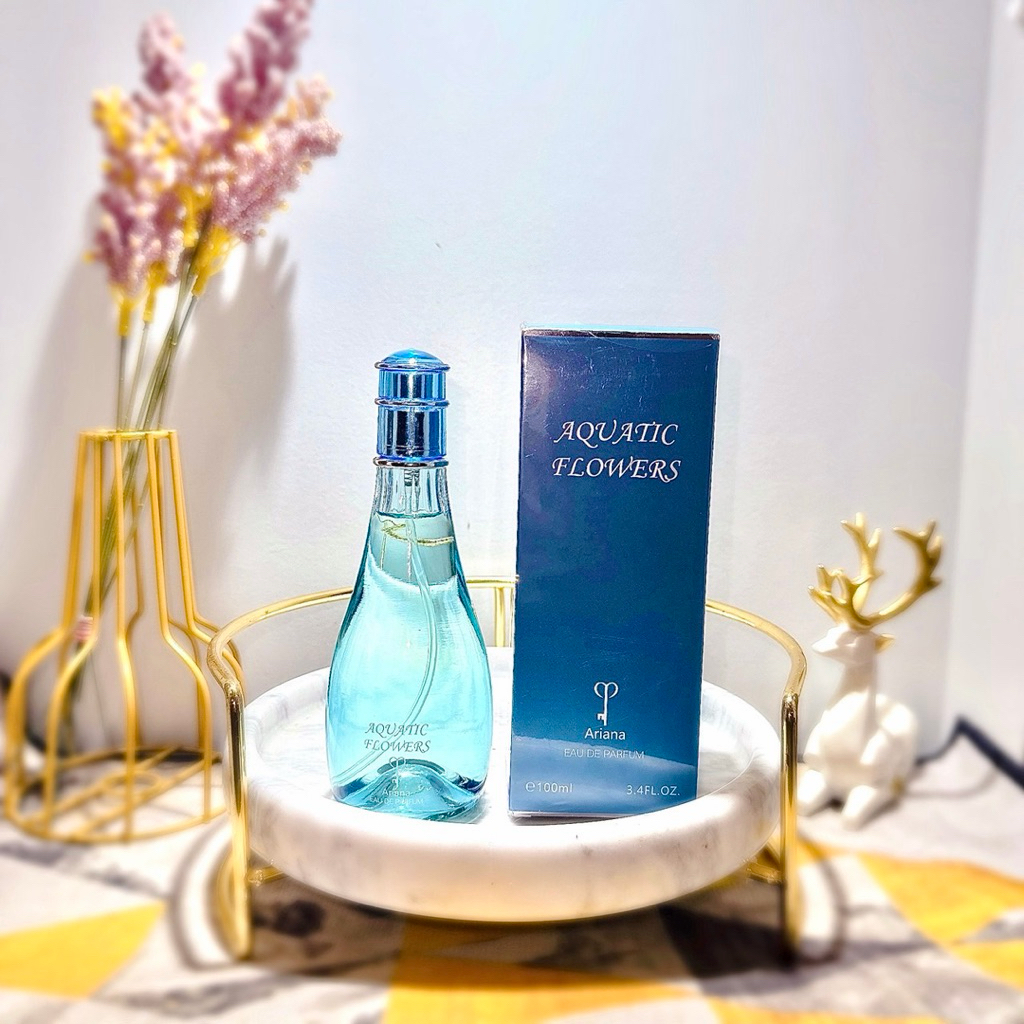น้ำหอมแท้กลิ่นAquatic Flowers Ariana เทียบ Cool Water Woman(100ml.)🚚 ส่งของทุกวัน⚡️ ส่งไว
