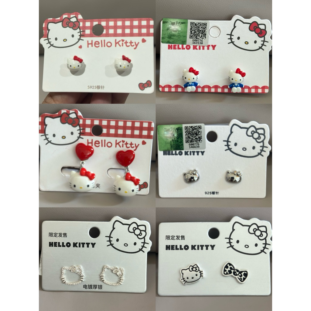 ❤️พร้อมส่ง❤️ต่างหู คิตตี้  Kitty Miniso น่ารักมาก