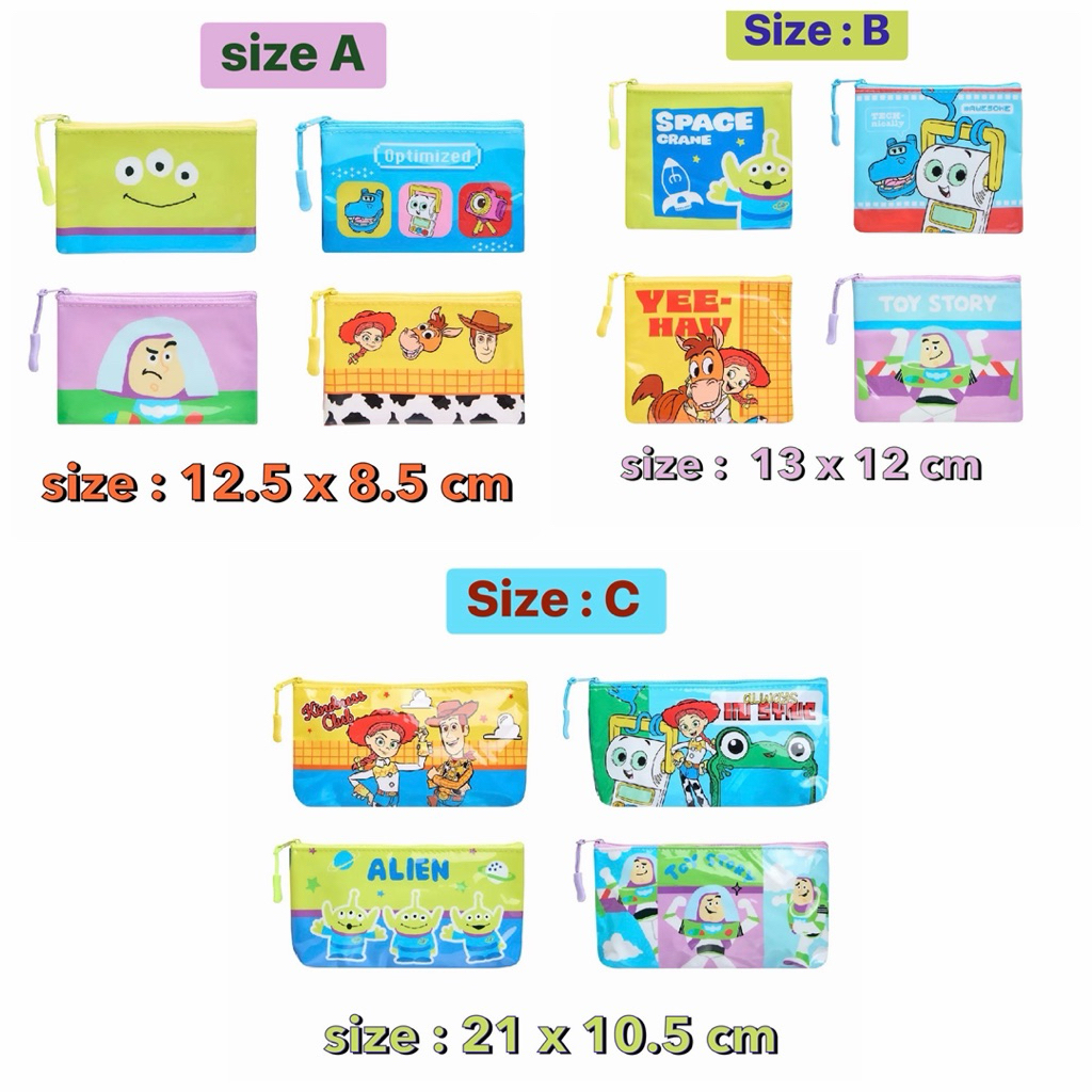 toy story กระเป๋าเหรียญ/กระเป๋าดินสอ มี 3 ไซส์ พร้อมส่งจากไทย