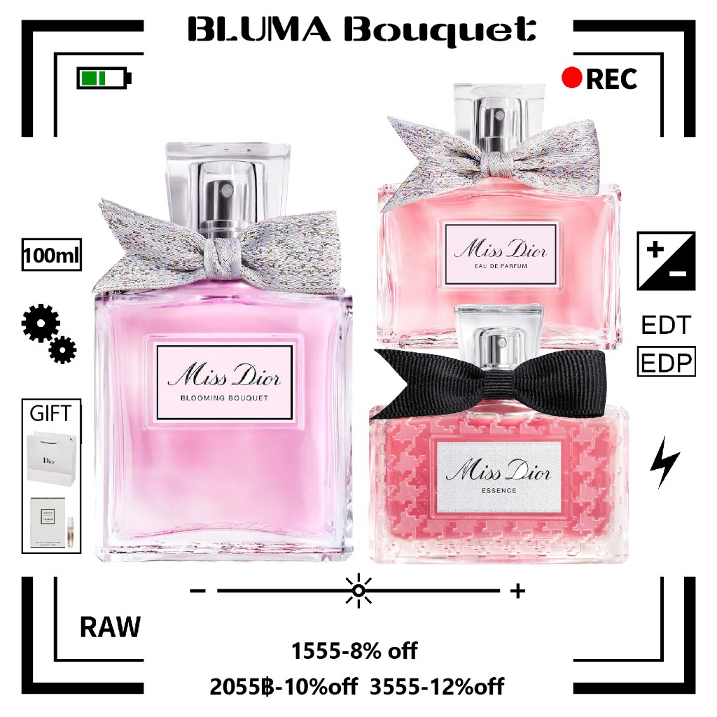 100ml- Miss Dior Essence Blooming Bouquet Absolutely Blooming Eau de Parfum EDT EDP