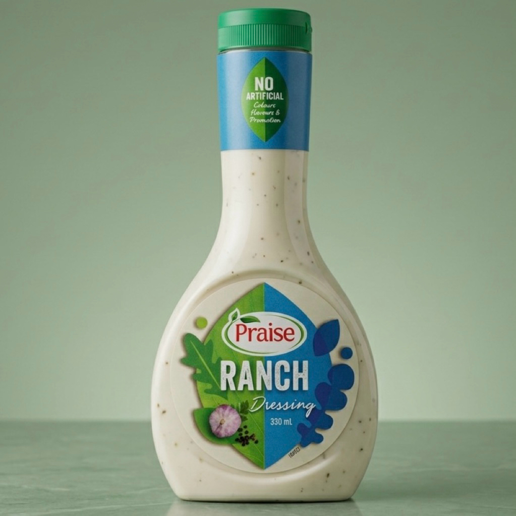 Praise Ranch Dressing 330g. เพรสน้ำสลัดแรนช์ 330ก
