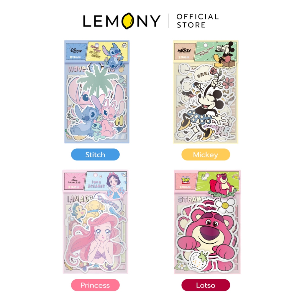 LEMONY ชุดสติ๊กเกอร์ 30 ชิ้น ลายดิสนีย์ รุ่น A75067  Disney Collection