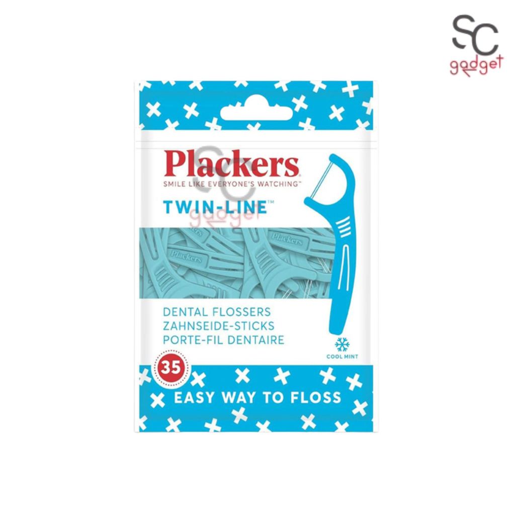 Plackers Flosser Twin Line 35 ชิ้น