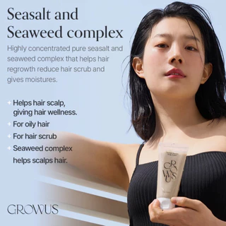 30g สครับหนังศีรษะ / GROWUS Sea Salt Therapy Scalp Scaler 30g