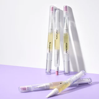 BAREN DUAL EFFECT NAIL AND CUTICLE CARE ESSENCE OIL PEN WITH CERAMIC PUSHER 2 ml.