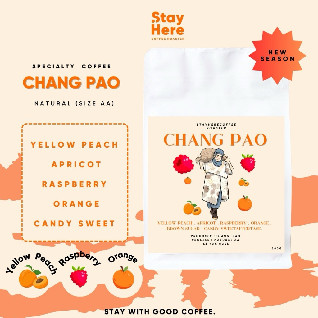 เมล็ดกาแฟคั่วอ่อนเลอตอโกล Chang Pao