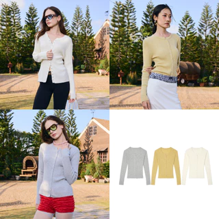 EVERYDAY - Charlotte Top เสื้อไหมพรมกระดุมสแน๊ป