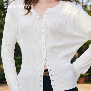 EVERYDAY - Charlotte Top เสื้อไหมพรมกระดุมสแน๊ป