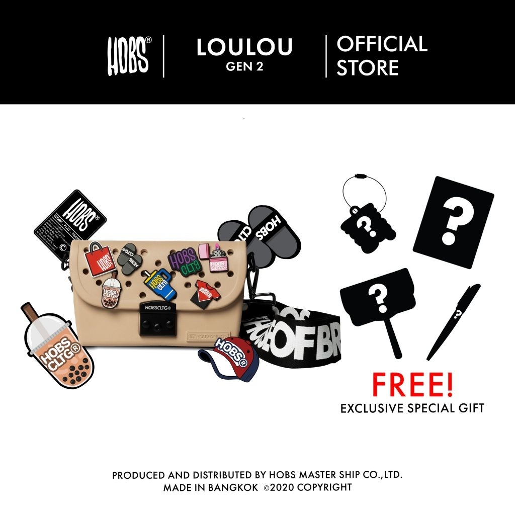 Hobs® กระเป๋าสะพายข้าง EVA | LOULOU Gen 2 | กระเป๋าจิ๊บบิท | กระเป๋ายาง