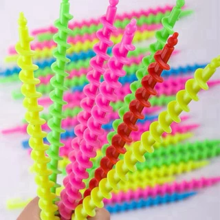 แกนดัด แกนดัดผมโปเต้ ดัดลอนโปเต้ ลอนมาม่า เกลียวลอนผม คละสี แพ็ค 20 ชิ้น