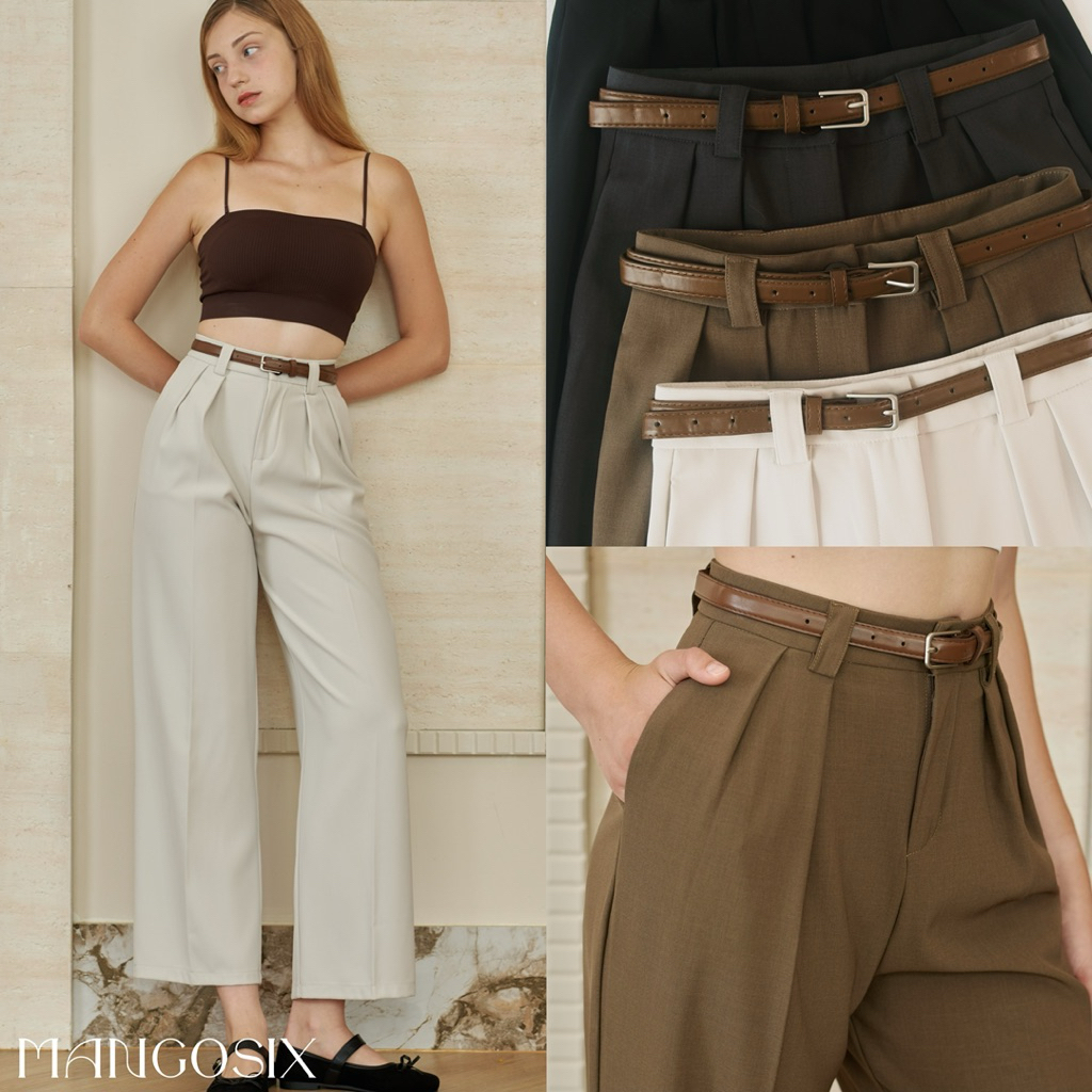 กางเกงขายาวทรงกระบอก รุ่น Laura’pants (P49)