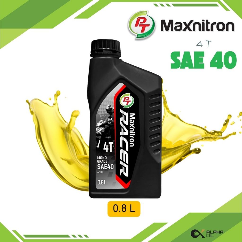 น้ำมันเครื่อง PT Maxnitron Racer 4T SAE40 0.8 L