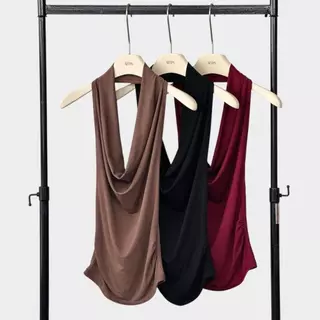 Atipa - Sorelle Halter Top เสื้อคล้องคอ คอถ่วง เว้าหลัง ผ้าเรยอน เนื้อนุ่ม ใส่สบาย