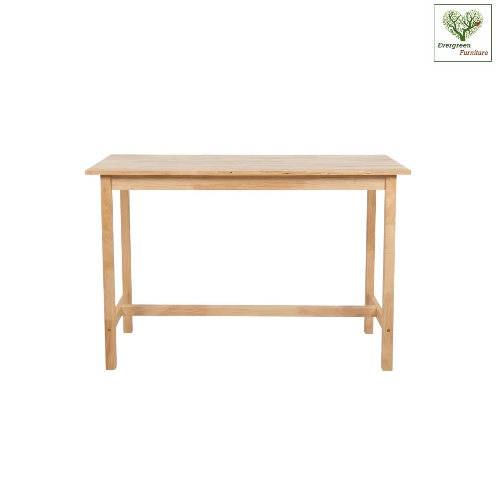 Evergreen Furniture โต๊ะบาร์ไม้ยางพารา โต๊ะบาร์ทรงสูง สูง
