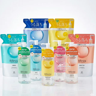 Bifesta Micellar Water บีเฟสต้า ไมเซลล่า คลีนซิ่ง วอเทอร์ ชนิดเติม 360mL ขวดปั๊ม 400ml