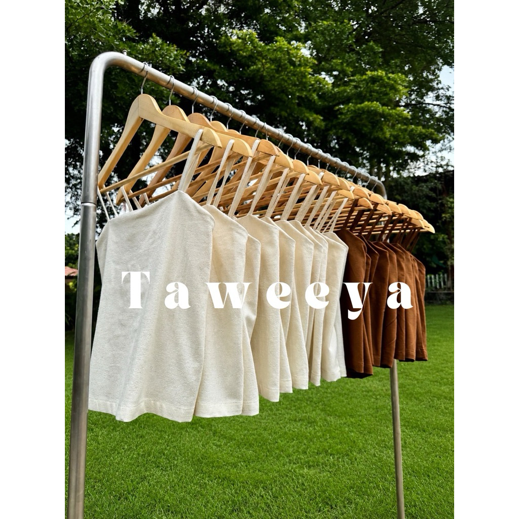 TWY:Cami Smock สายเดี่ยวผูกเชือกหลัง