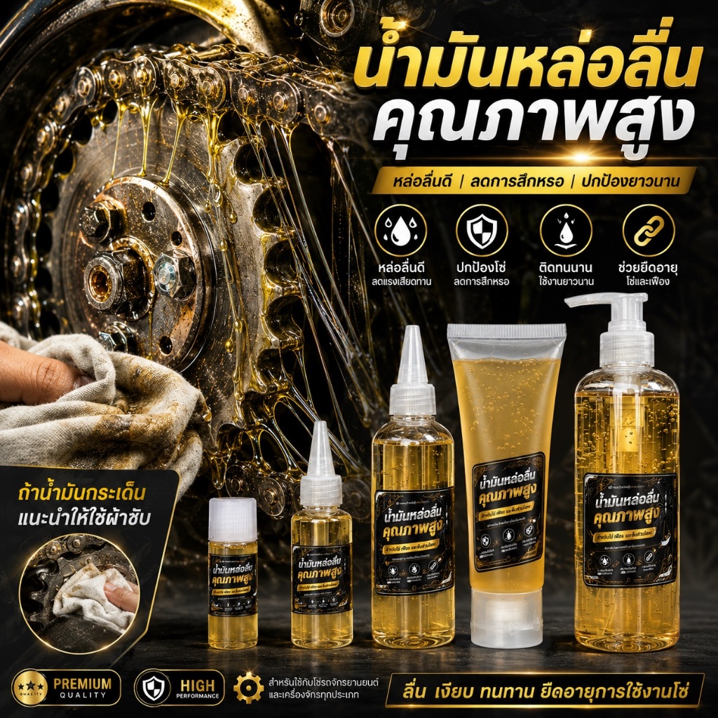 ป้ายยา! น้ำมันโซ่คุณภาพสูงลดการเสียดสี 🛡️ ยืดอายุโซ่จักรยานสุดปัง!