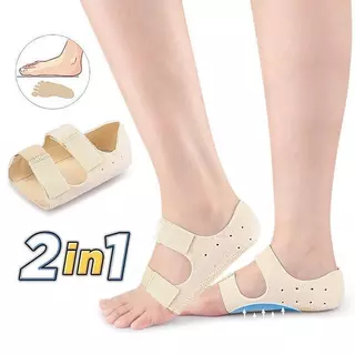 ถุงเท้าเจลซัพพอร์ตเท้า 2in1 แผ่นพื้นรองเท้า หนานุ่มสบาย ดูดซับแรงกระแทก ระบายอากาศดี