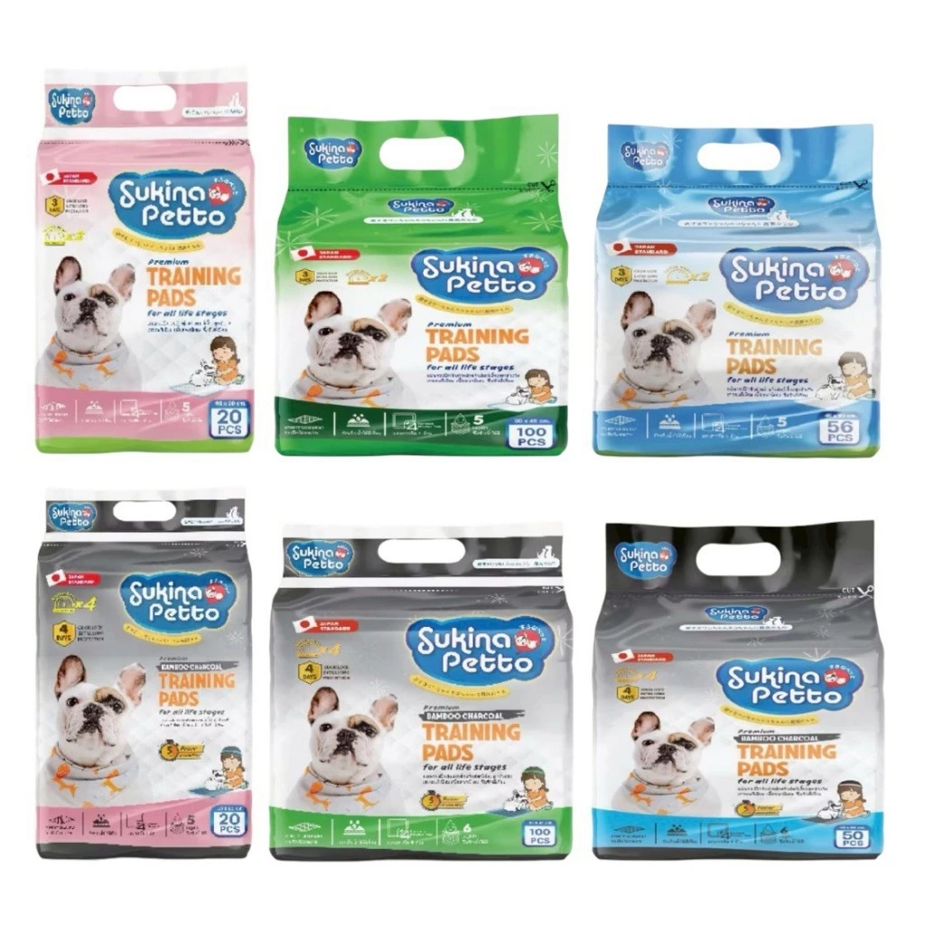 Sukina Petto Training Pad for Dog แผ่นรองซับอย่างหนา แผ่นรองฉี่สุนัขเกรดพรีเมี่ยม
