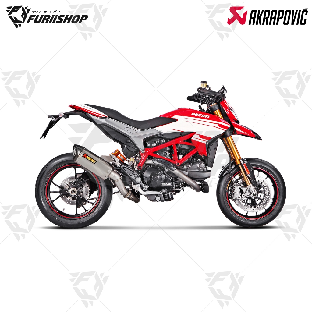 Akrapovic slip on  For : Ducati Hypermotard 821 & Hyperstrada 821 & Hypermotard 939 2016-2018