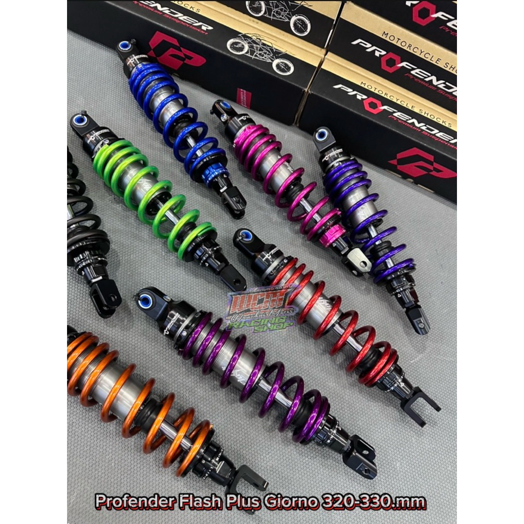 โช๊คProfender Flash Plus Series320-330mmGiorno+/LeadGRANDFILANO23-26/FAZZIO/CLICK150 ประกัน1ปี‼️ ราคาไม่รวมตัวปรับแต่ง‼️
