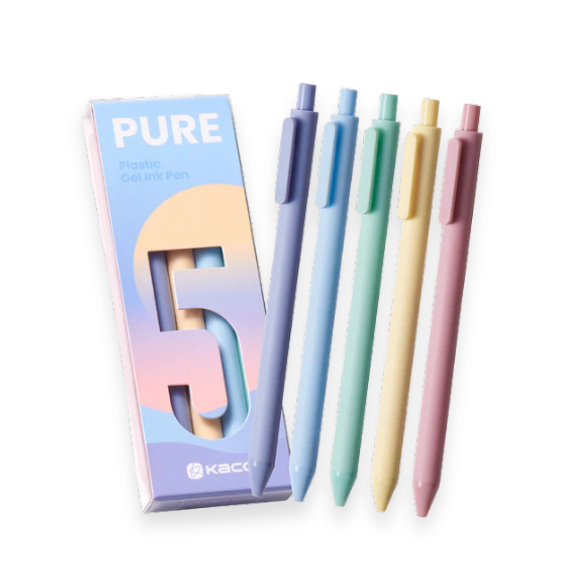 Kaco Pure Sunrise Gel Pen Set ปากกาเจล 5 สี Kaco