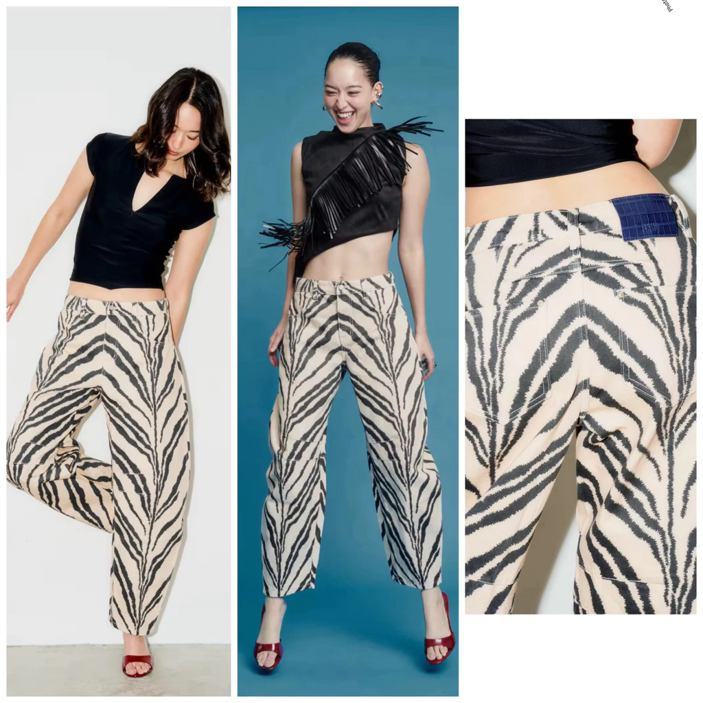 พร้อมส่ง💕New in pack❤ RallyBarrel Zebra jeans