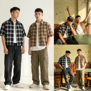 (กทม ส่งด่วน 4 ชม) BBX - (8สี) SCOTCH CROPPED SHIRT เสื้อเชิ้ตทรงครอปลายสก๊อต