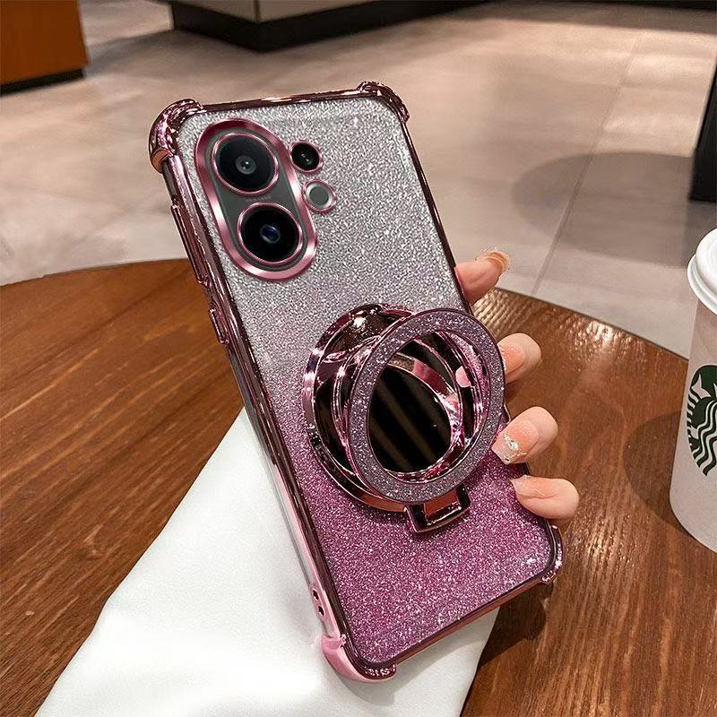 เคสใส กันเลนส์กล้อง สำหรับ Vivo V60 lite V60lite ขอบสี Case TPU กันกระแทก