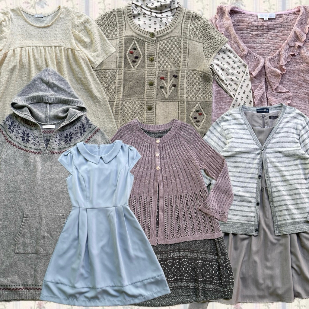 ‧₊˚🍓⋅ เสื้อผ้าญี่ปุ่น🇯🇵มือสอง sawako ซาวาโกะ shoujo fairy y2k kawaii coquette dark coquette japan วิ