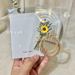 JPCraft🌻-การ์ดอวยพร การ์ดเเต่งดอกไม้แห้ง การ์ดดอกทานตะวัน เขียนข้อความด้านในได้(FC3)