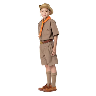 ชุดลูกเสือ เสื้อ+กางเกง สีกากี ชัยพฤกษ์ KGMUNIFORM