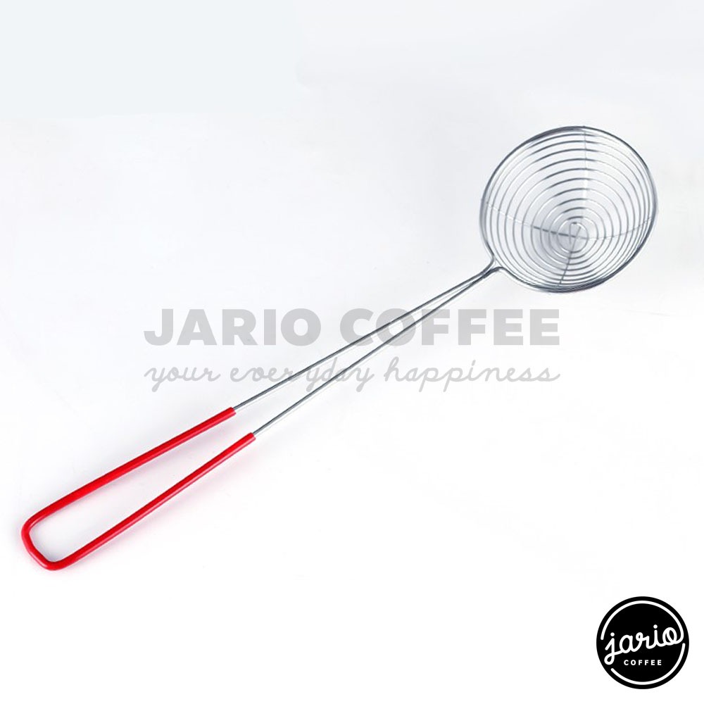 Jario ช้อนตักไข่มุก ตะแกรงตักไข่มุก สแตนเลส สำหรับทำชานมไข่มุก Pearl Boba Spoon