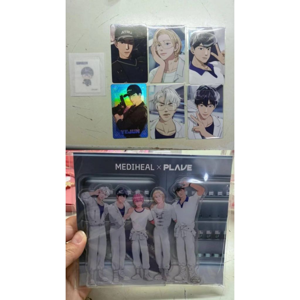 พร้อมส่ง สติ๊กเกอร์ และ สแตนดี้ sticker photocard standy plave x mediheal caligo pt.2