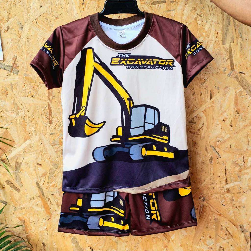 เสื้อผ้าเด็ก  ชุดเด็ก  ชุดเด็กชาย เด็กหญิง  แขนสั้น ขาสั้น ผ้าลื่น