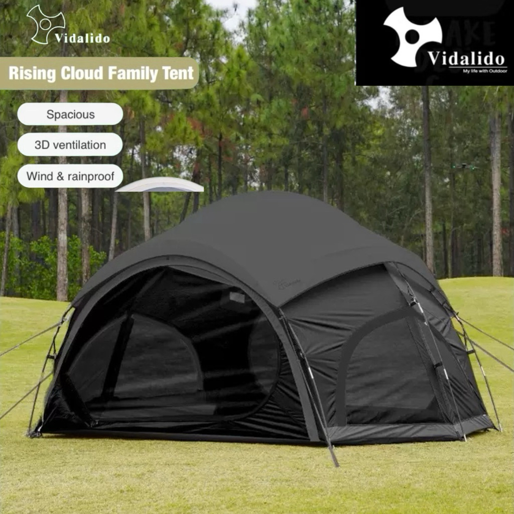 Vidalido Rising Cloud Tent น้องใหม่ สวยงามในราคาเบาๆ เต็นท์ขนาดกลาง 3-4คน