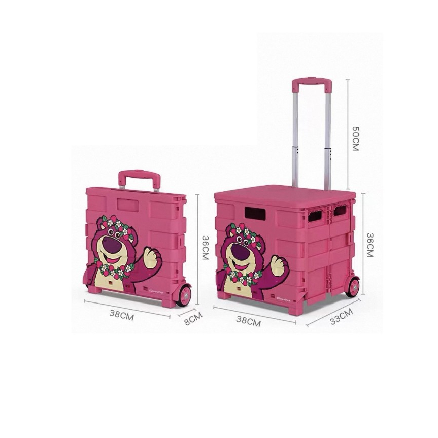 Toy story Lotso รถเข็นพับได้ ลายน้องหมี 45L
